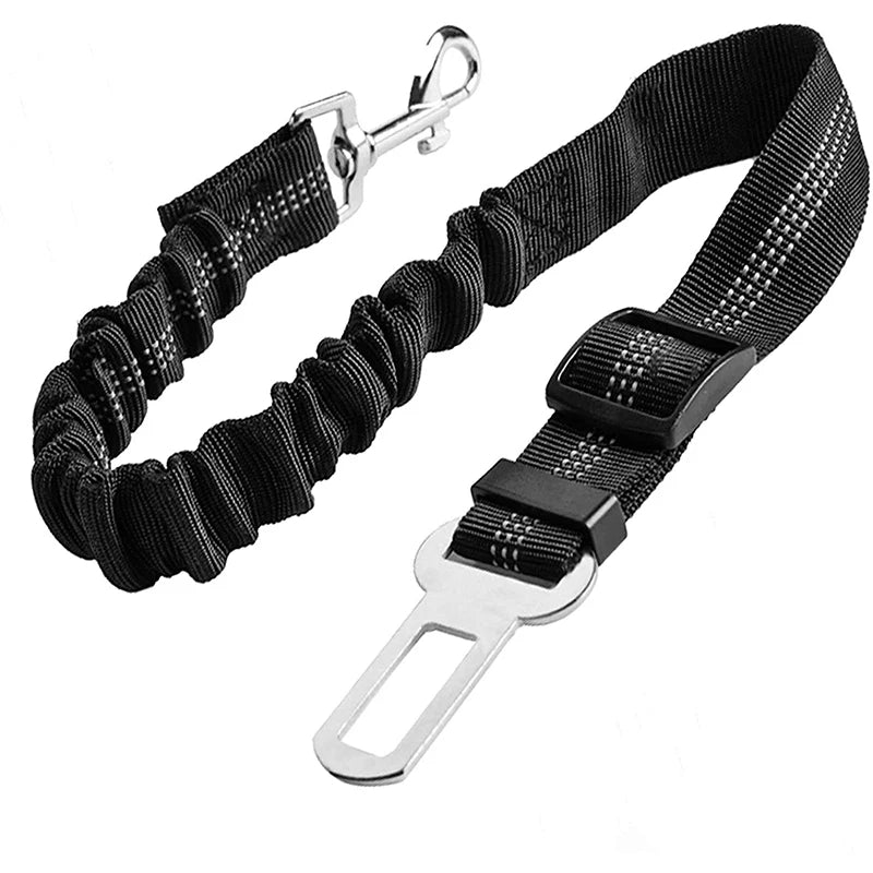 Adjustable Elastic Dog Seat Belt Leash for Car Safety - Smarsty