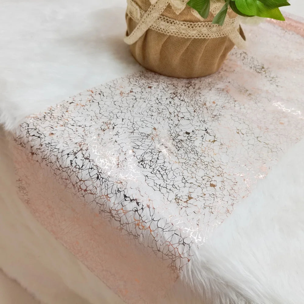 Gold Metallic Glitter Table Runner for Elegant Decor - Smarsty