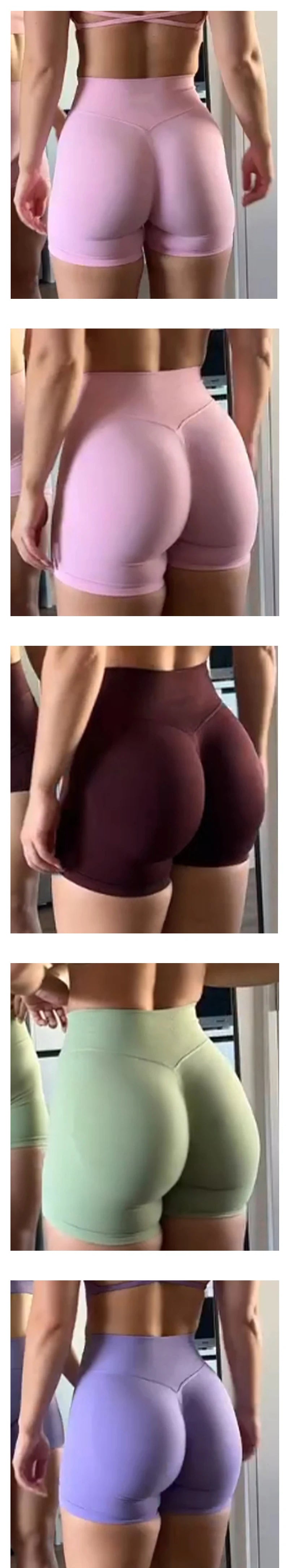 TKITK Shorts Seamless Pants Women Fitness Outfits Yoga Pants Gym Running Bike Wear leggings cycling pants shark pants - Smarsty
