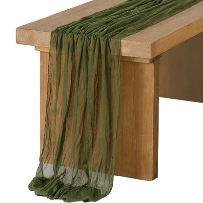 Semi-Sheer Gauze Table Runner for Elegant Events - Smarsty