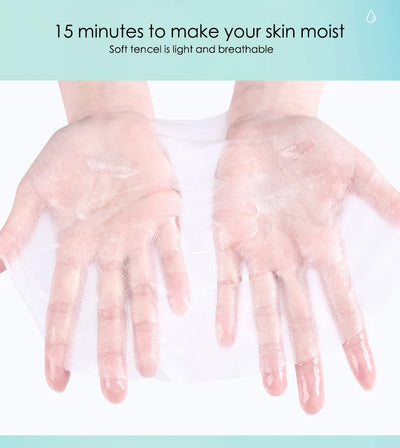 20 Piece Hyaluronic Acid Collagen Face Masks for Hydration - Smarsty