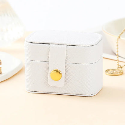 Mini Portable Leather Jewelry Storage Bag for Travel - Smarsty