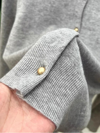 AOSSVIAO Long Sleeve Sweaters Cardigan Spring Autumn Women O-Neck Knitwear Tops Clothing Fashion Basic Tops - Smarsty