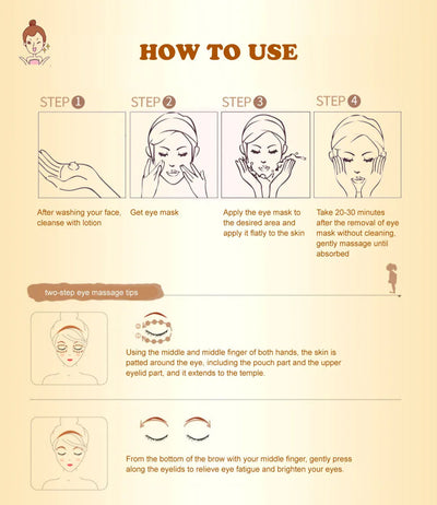 Gold Collagen Eye Masks for Firming and Moisturizing - Smarsty