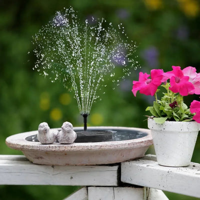 Solar Powered Mini Fountain for Garden Decor - Smarsty