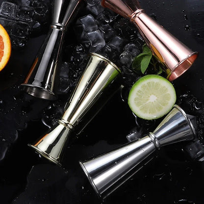 Stainless Steel Double Shot Jigger Cocktail Measure Cups - Smarsty