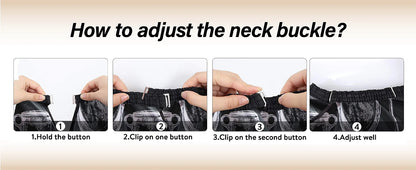 11 Piece Salon Barber Cloak Set with Adjustable Neck Buckle - Smarsty