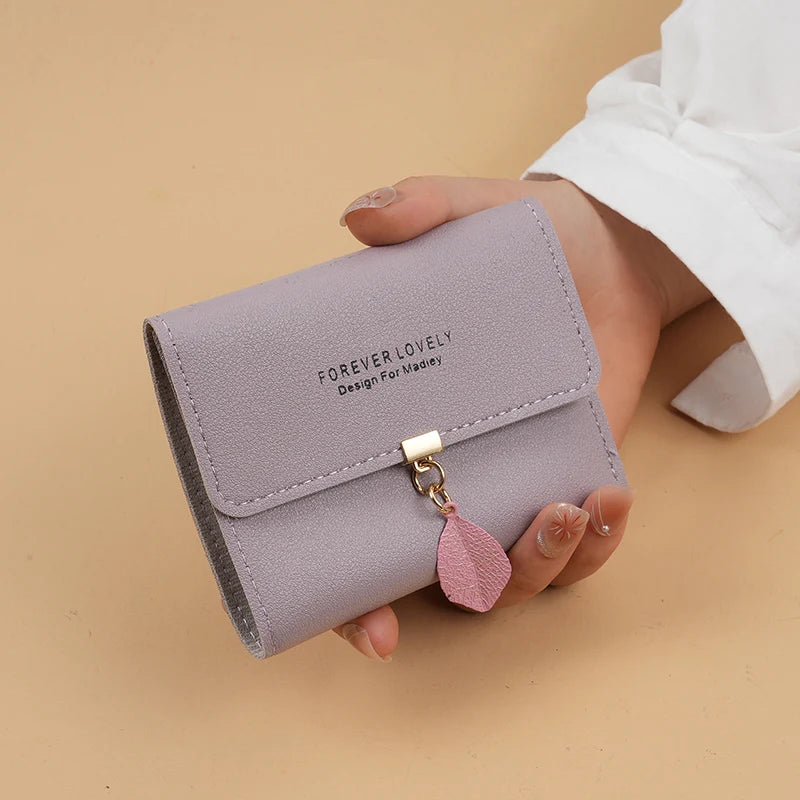 Trifold Clutch Coin Purse, Minimalist Credit Card Holder, Women's Casual Wallet - Smarsty