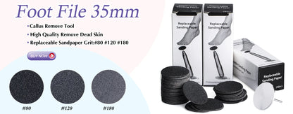 Replaceable Sandpaper Pedicure Discs for Smooth Feet - Smarsty
