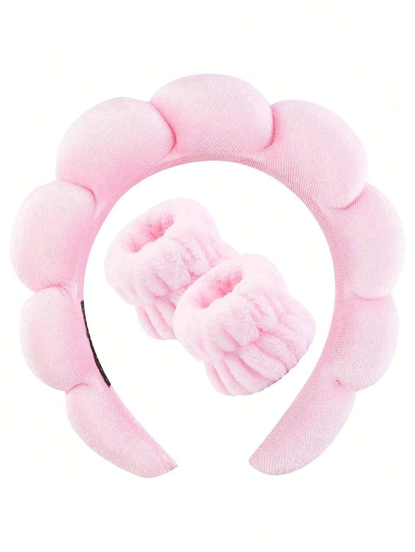 Luxury Spa Headband and Wristband Set for Comfort - Smarsty