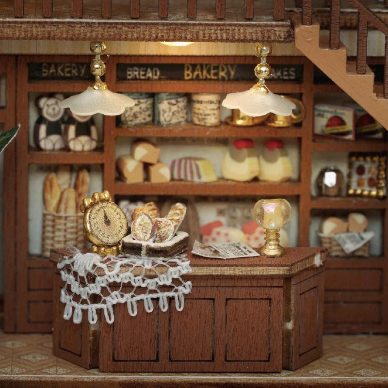 Wooden Miniature Doll House 3D Puzzle Assembly Building Model Kit Small Room Toys Home With Furniture Lighting Wooden Craft Gift