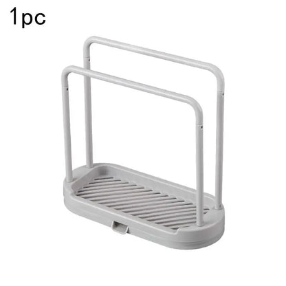 Kitchen Rag Drain Stand Kitchen Accessories Sink Drainage Shelf Sink Drain Storage Basket for Sponge Rag Wire Ball