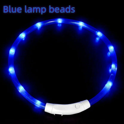 USB Rechargeable LED Dog Collar for Night Safety - Smarsty