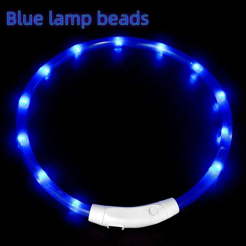 USB Rechargeable LED Dog Collar for Night Safety - Smarsty