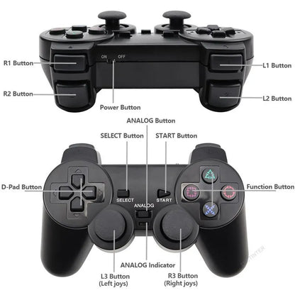 Wireless Gamepad for PlayStation 2 with Vibrating Joystick - Smarsty