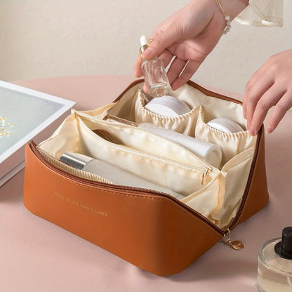 Makeup Organizer Female Toiletry Kit Bag Make Up Case Storage Pouch Luxury Lady Box, Cosmetic Bag, Organizer Bag For Travel Zip - Smarsty