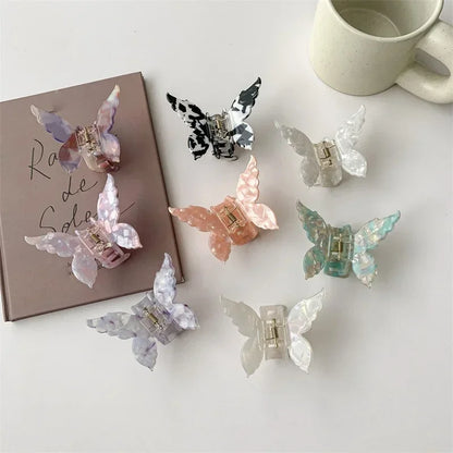 French Retro Butterfly Hair Clips for Trendy Girls - Smarsty