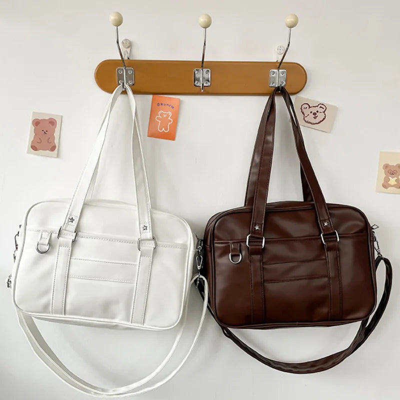 Japanese Style JK Bag Women PU Leather Crossbody Bag - Smarsty