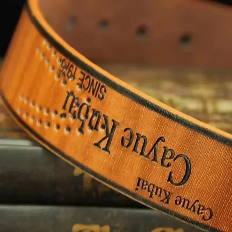 Men PU Leather Belt with Metal Pin Buckle Durable Design - Smarsty