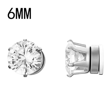 Crystal Strong Magnetic Clip Earrings Non Piercing - Smarsty