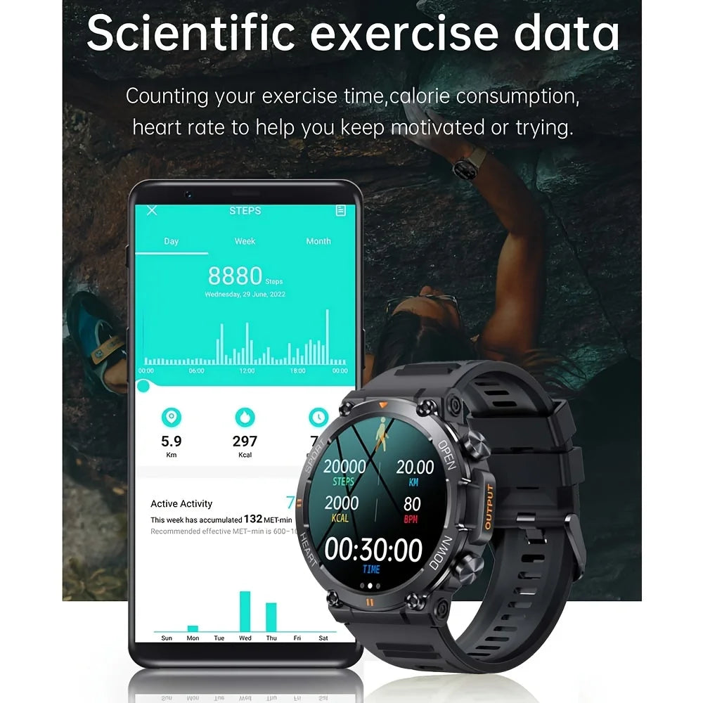 K56Pro Smart Watch for Men with Heart Rate Monitor - Smarsty