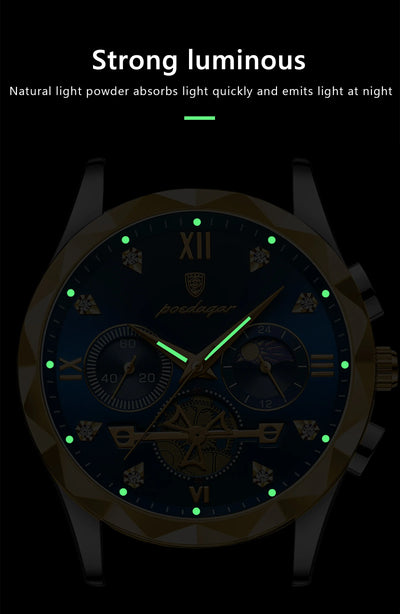 Luxury Waterproof Chronograph Men's Quartz Watch - Smarsty