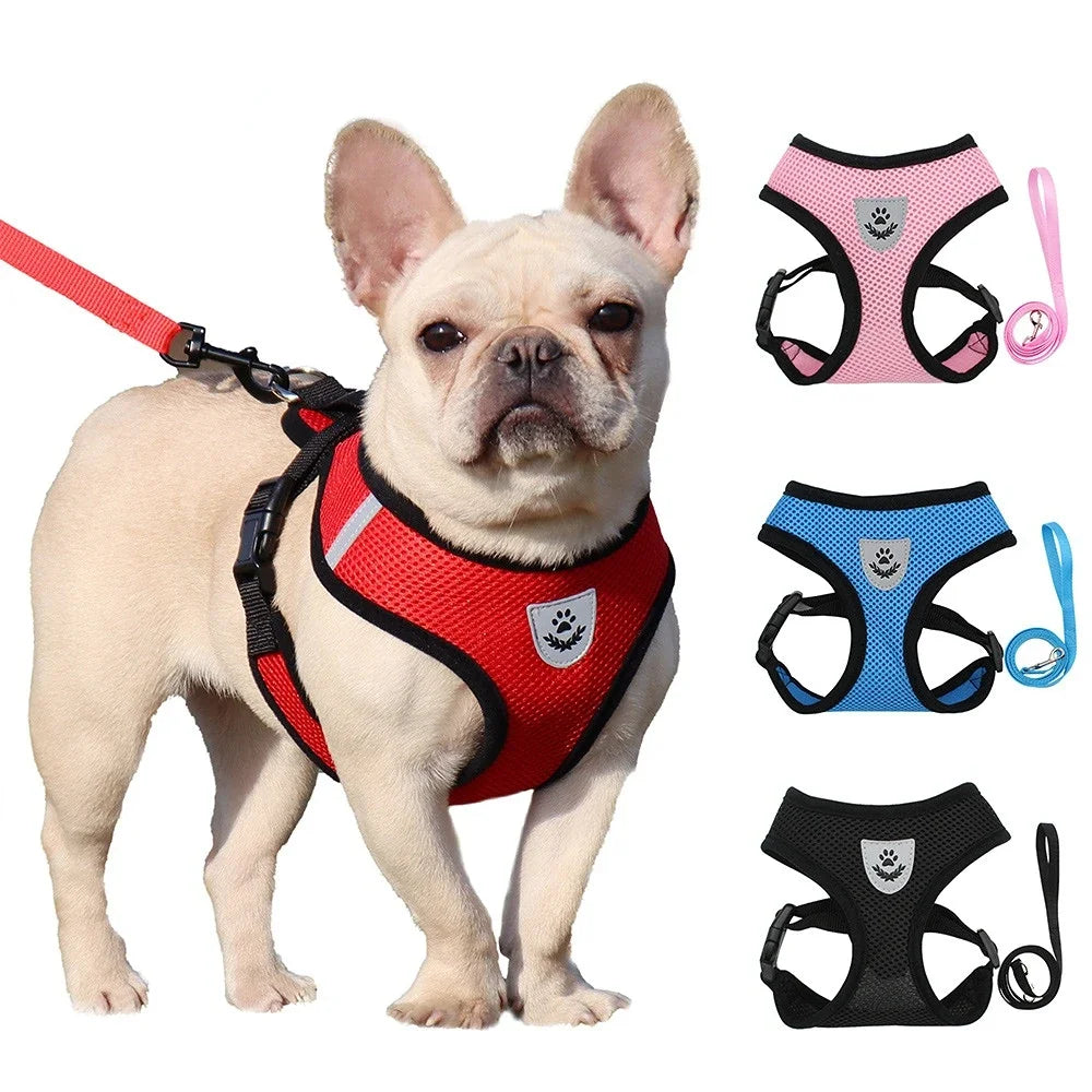 Adjustable Breathable Dog Cat Harness with Reflective Safety - Smarsty