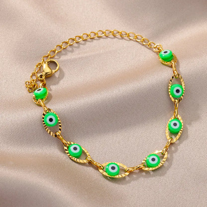 Gothic Rainbow Evil Eye Bracelet for Women - Smarsty