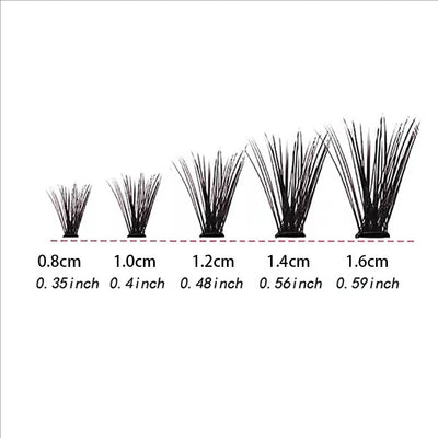 MJ Individual Cluster Lashes for Natural Volume Extensions - Smarsty