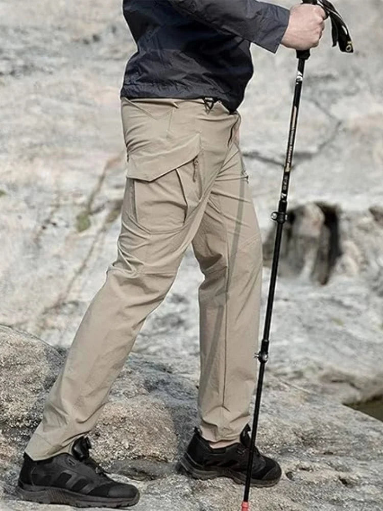 Spring-Autumn Outdoor Stretch Water-Resistant Hiking Trousers - Wear-Resistant Desert Camouflage Tactical Military Utility Pants