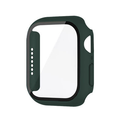 Tempered Glass+Case For Apple Watch 38mm 40mm 41mm 42mm 44mm 45mm 46mm Screen Protector Protective Cover iWatch 10 8 7 9 6 SE 5 - Smarsty
