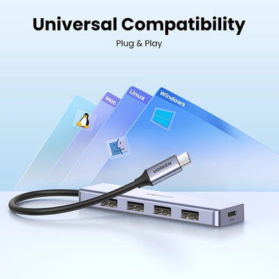 USB C Hub 4 Ports USB 3.0 UltraSlimDock For MacBook - Smarsty