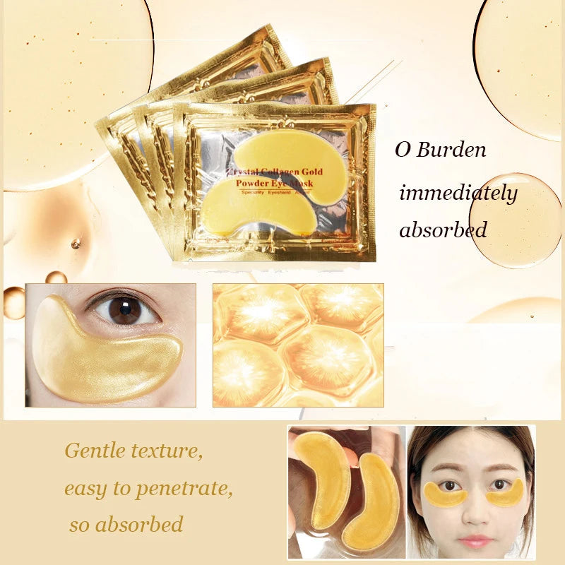Crystal Collagen Gold Eye Masks for Dark Circles - Smarsty