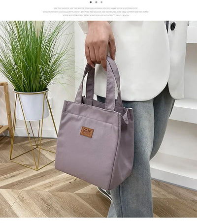 Large Capacity Insulated Lunch Bag With Sturdy Top Handle - Smarsty