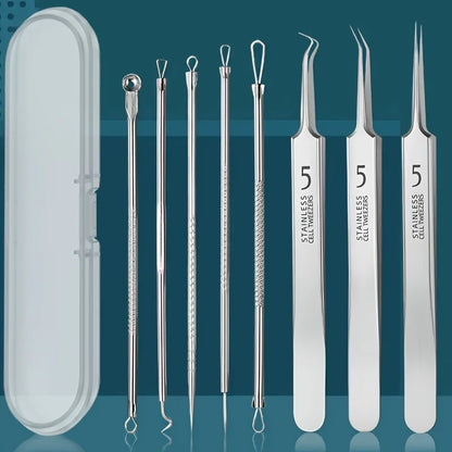 Stainless Steel Blackhead Remover Kit for Clear Skin - Smarsty