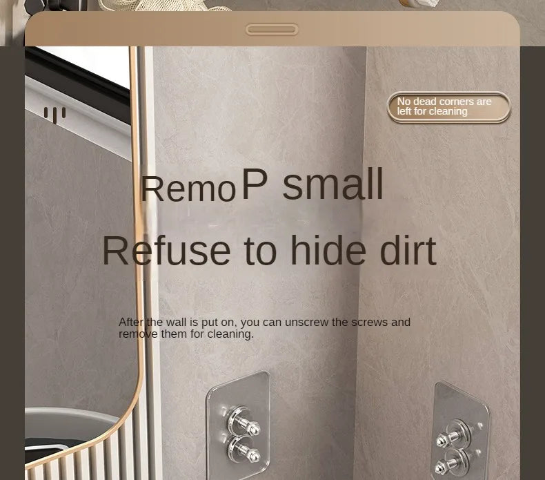 2PCS No Drill Bathroom Shelves for Easy Storage - Smarsty