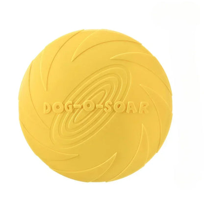 Multicolor Silicone Dog Frisbee Toy for Interactive Fun - Smarsty