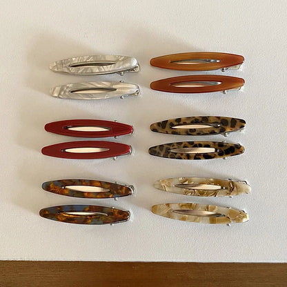 Colorful Acetate Hair Clips Set for Stylish Women - Smarsty