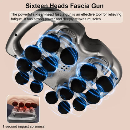 Professional Muscle Massage Gun with 16 Adjustable Heads - Smarsty