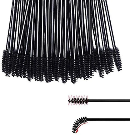 100 Pcs Disposable Eyelash Brushes for Easy Makeup Application - Smarsty