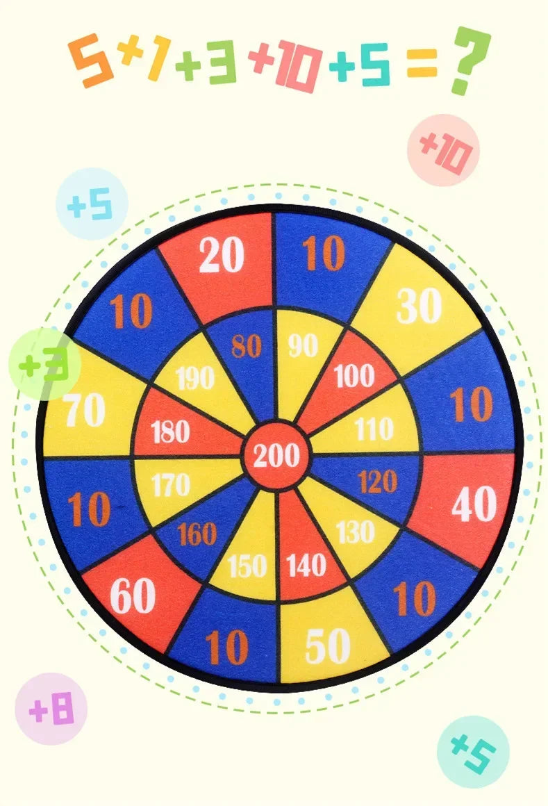Educational Games Dart Board Kids Toy Stickey Ball Dart Indoor Sports Child Montessori Games for Children Gifts baby toys