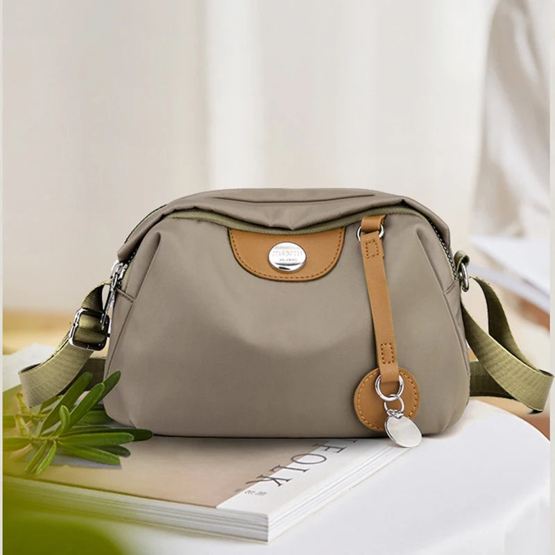 Waterproof Nylon Crossbody Bag For Women With Zipper - Smarsty