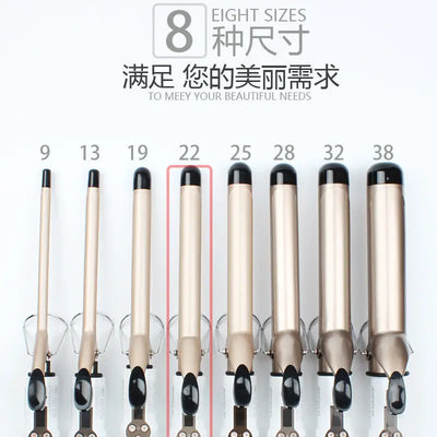 Professional Temperature Setting Electric Hair Curler Wand - Smarsty