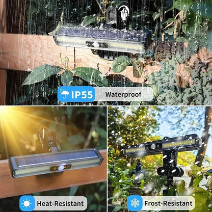 Powerful LED Solar Outdoor Wall Lamp with Motion Sensor - Smarsty