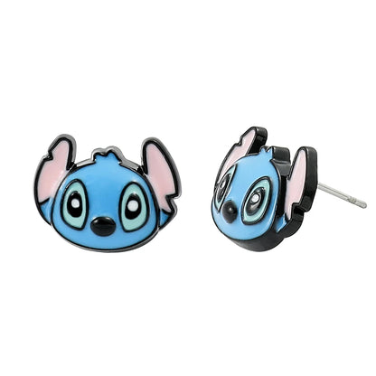Cute Disney Stitch Flower Stud Earrings for Women and Girls - Smarsty