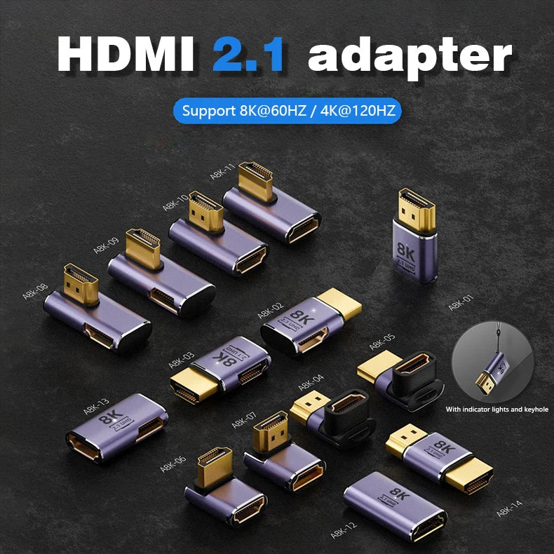 UGOURD HDMI 2.1 Cable Adapter for 8K 60Hz Support - Smarsty