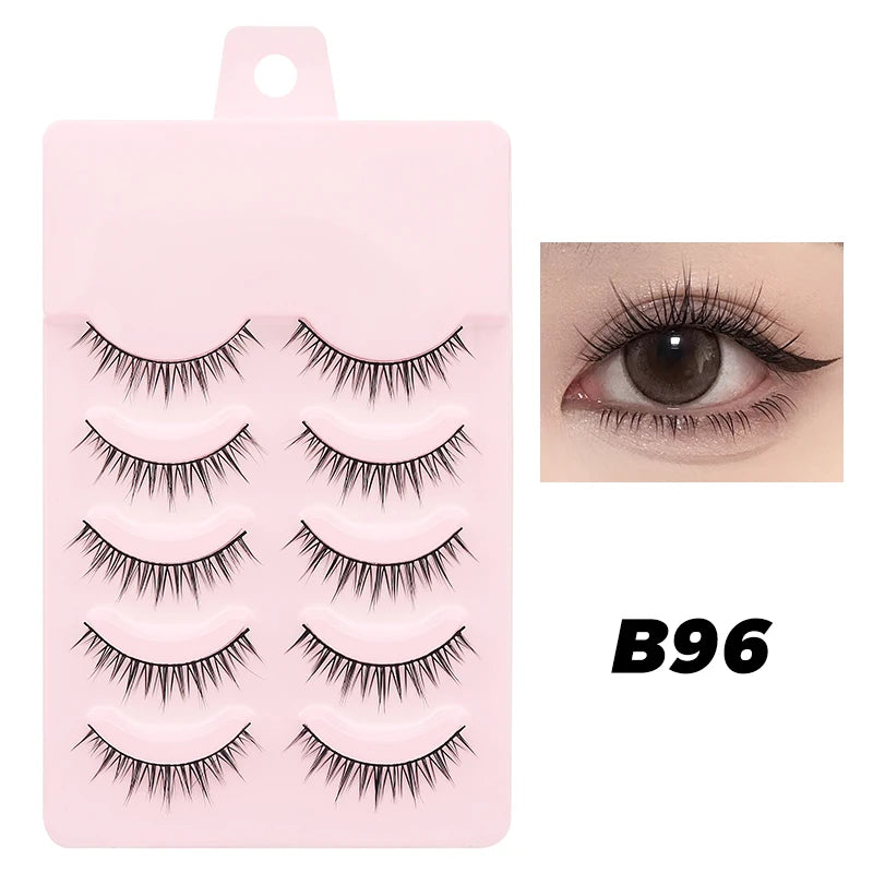 DINGSEN 5 Pairs Soft Natural Long False Eyelashes - Smarsty