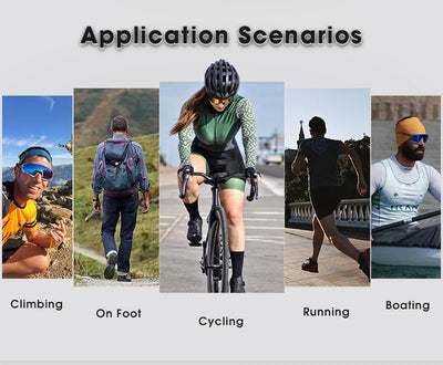 SCVCN Photochromic Cycling Glasses Bike Mountain Bicycle Golf UV400 Sunglasses Sport Protection Glasses for Men Women Baseball by Smarsty