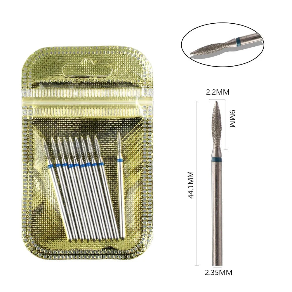 10 Piece Diamond Nail Drill Bit Set for Perfect Manicures - Smarsty