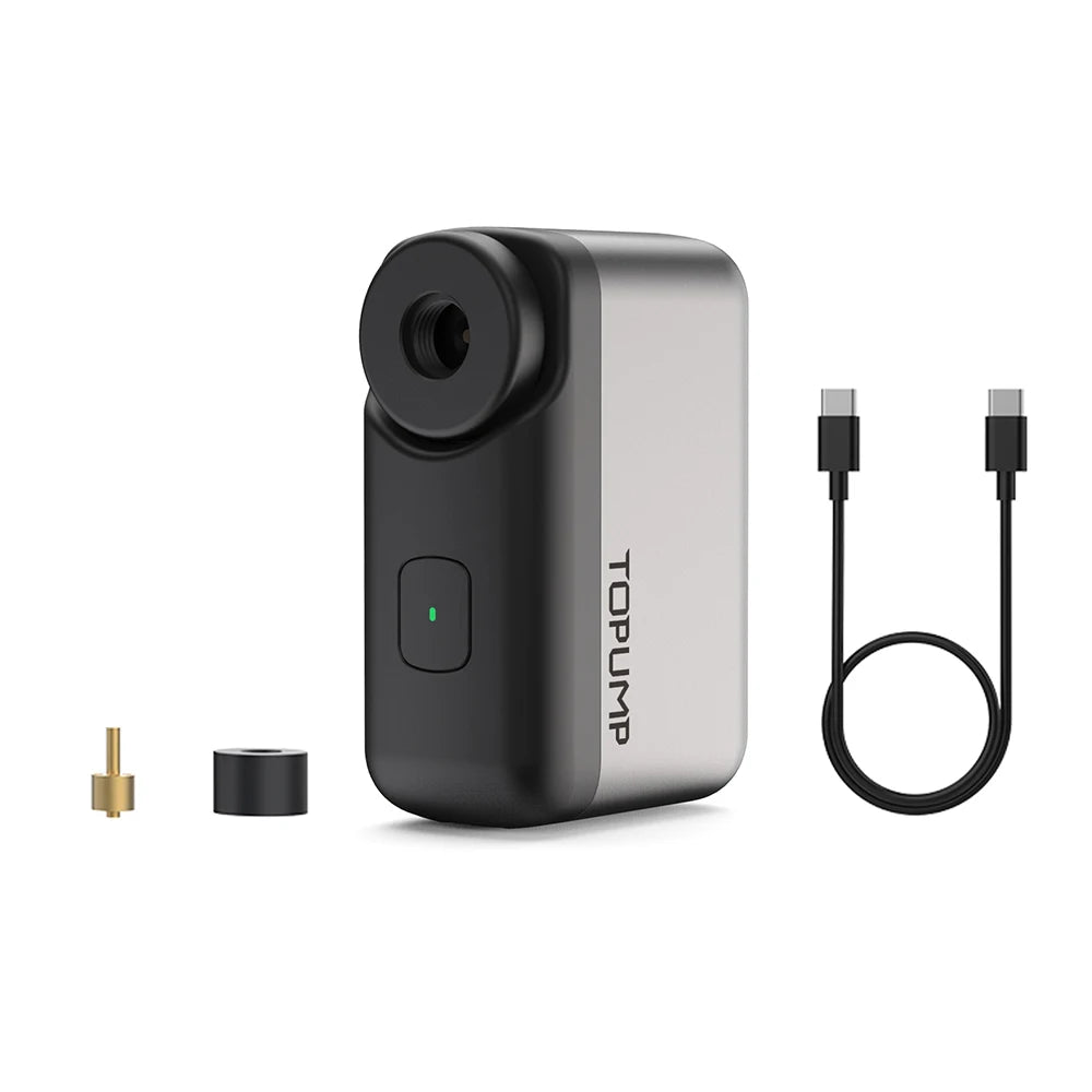 Mini Bike Pump, Portable Electric Bike Pump, Ultra Small 120PSI Battery Bicycle Pump, Automatic Shut-Off, Presta & Schrader